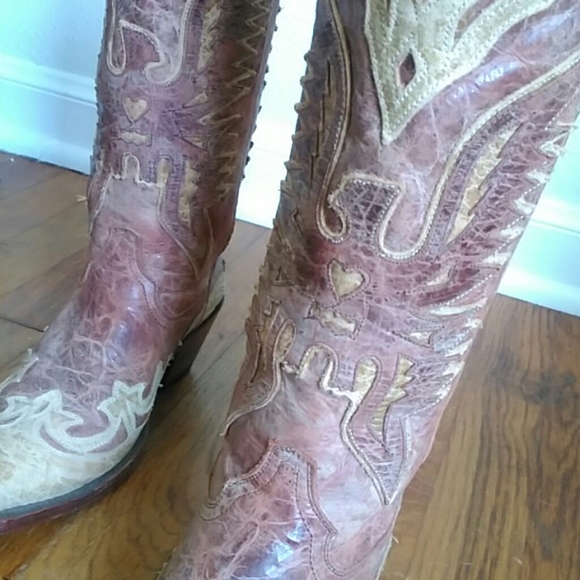 Corral Eagle Boots Western Cowboy Boots Size 5.5 - Picture 8 of 16